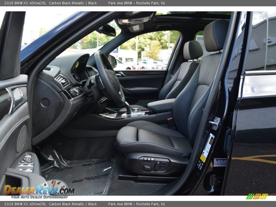 2016 BMW X3 xDrive28i Carbon Black Metallic / Black Photo #11
