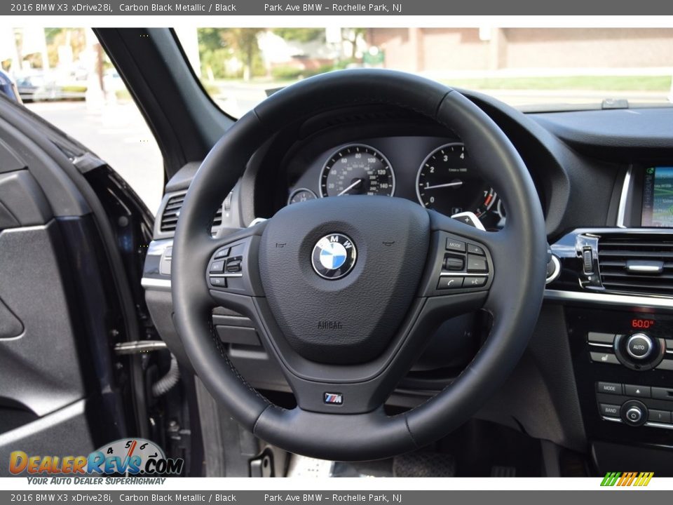 2016 BMW X3 xDrive28i Carbon Black Metallic / Black Photo #18