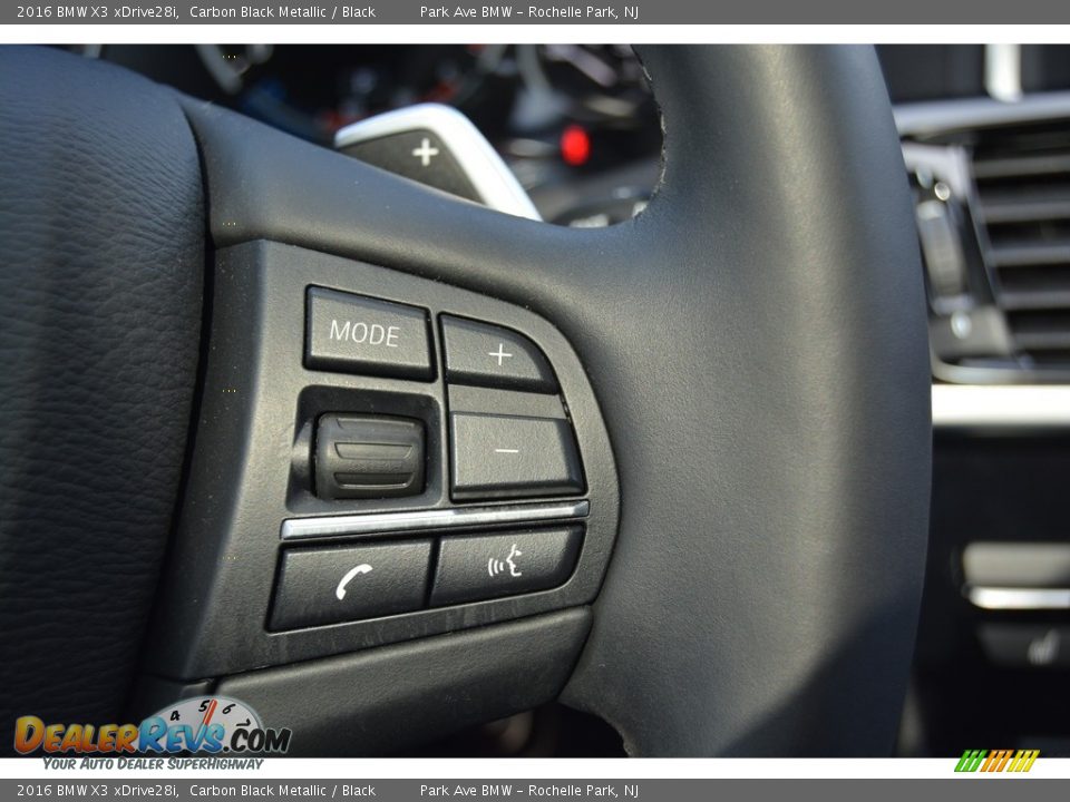 2016 BMW X3 xDrive28i Carbon Black Metallic / Black Photo #20
