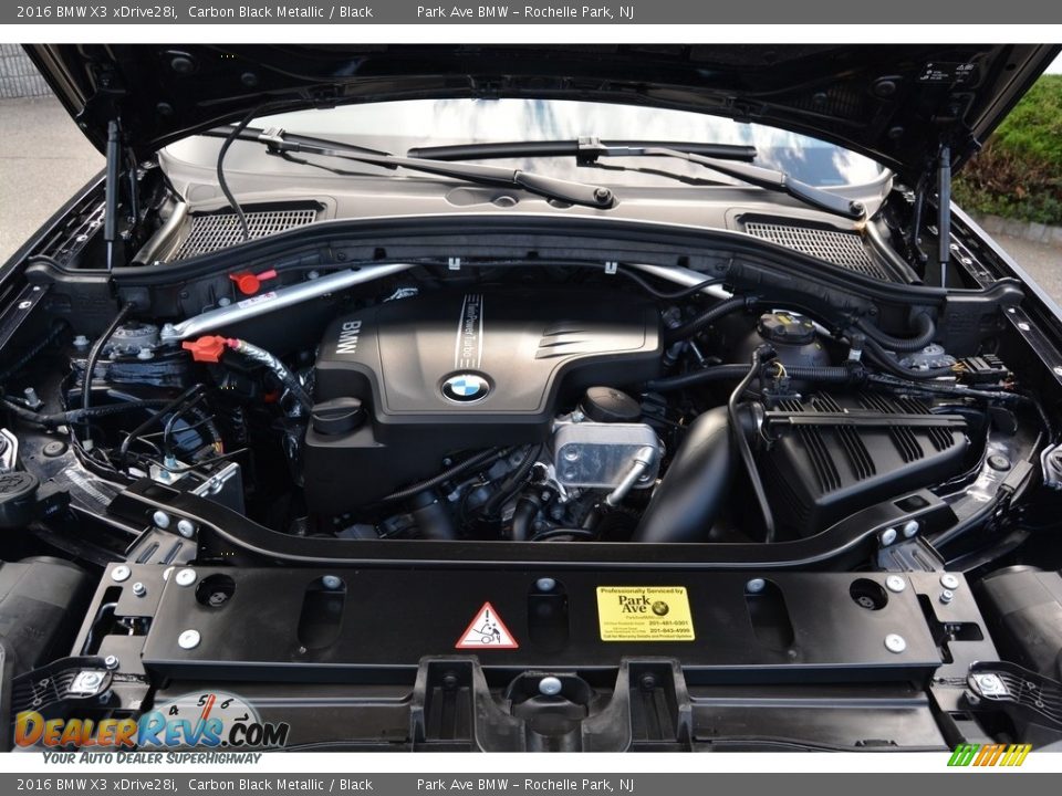 2016 BMW X3 xDrive28i Carbon Black Metallic / Black Photo #30