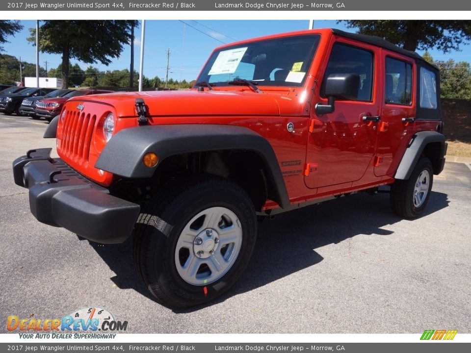 2017 Jeep Wrangler Unlimited Sport 4x4 Firecracker Red / Black Photo #1