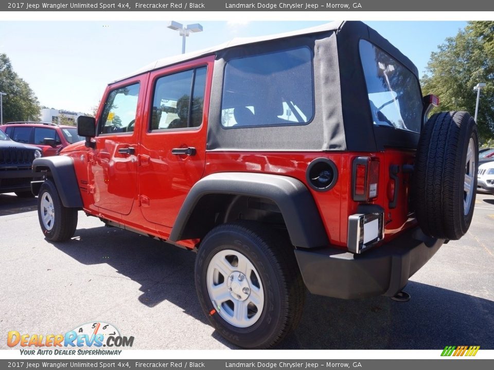 2017 Jeep Wrangler Unlimited Sport 4x4 Firecracker Red / Black Photo #2