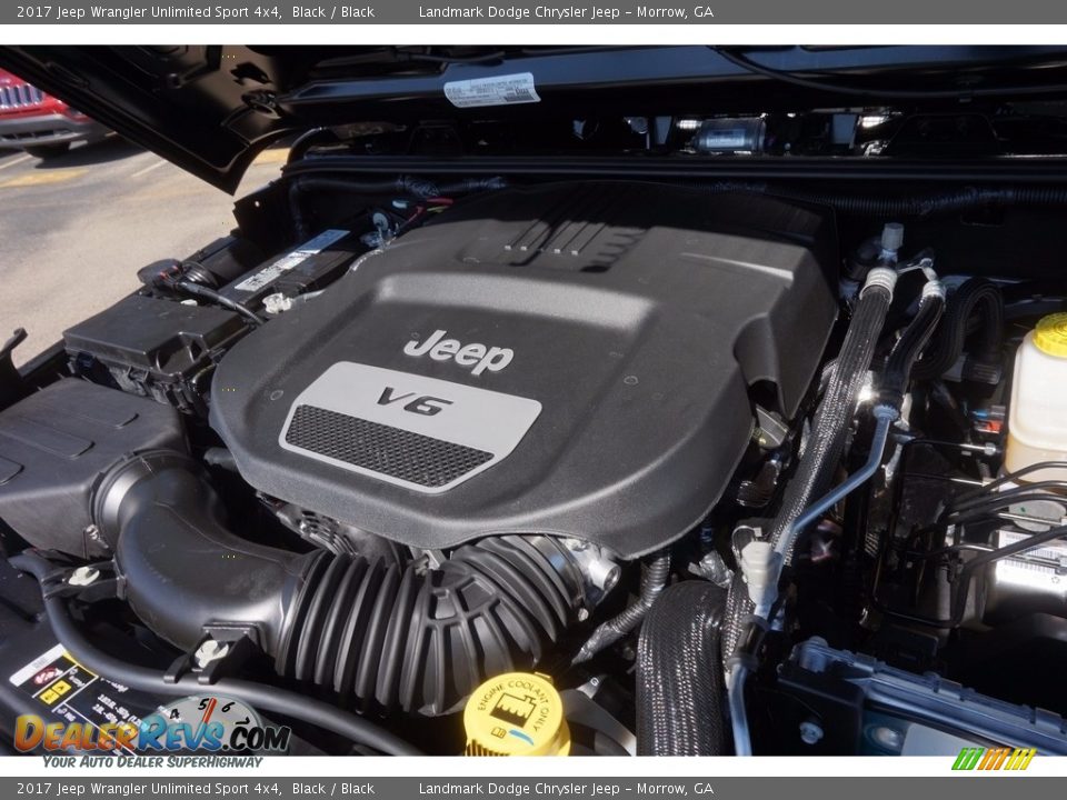 2017 Jeep Wrangler Unlimited Sport 4x4 3.6 Liter DOHC 24-Valve VVT V6 Engine Photo #5