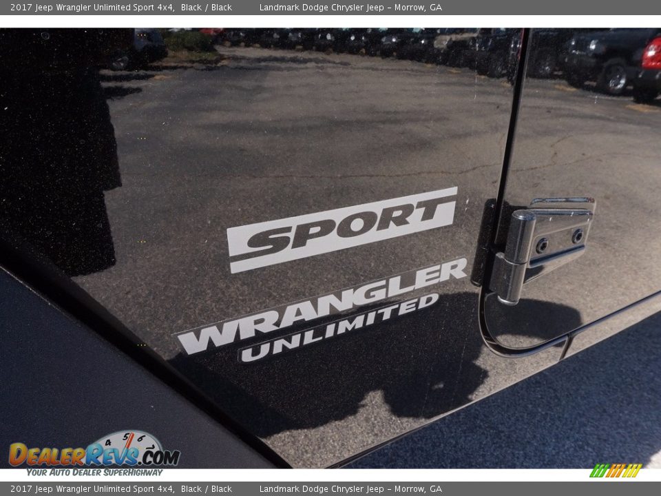 2017 Jeep Wrangler Unlimited Sport 4x4 Black / Black Photo #7