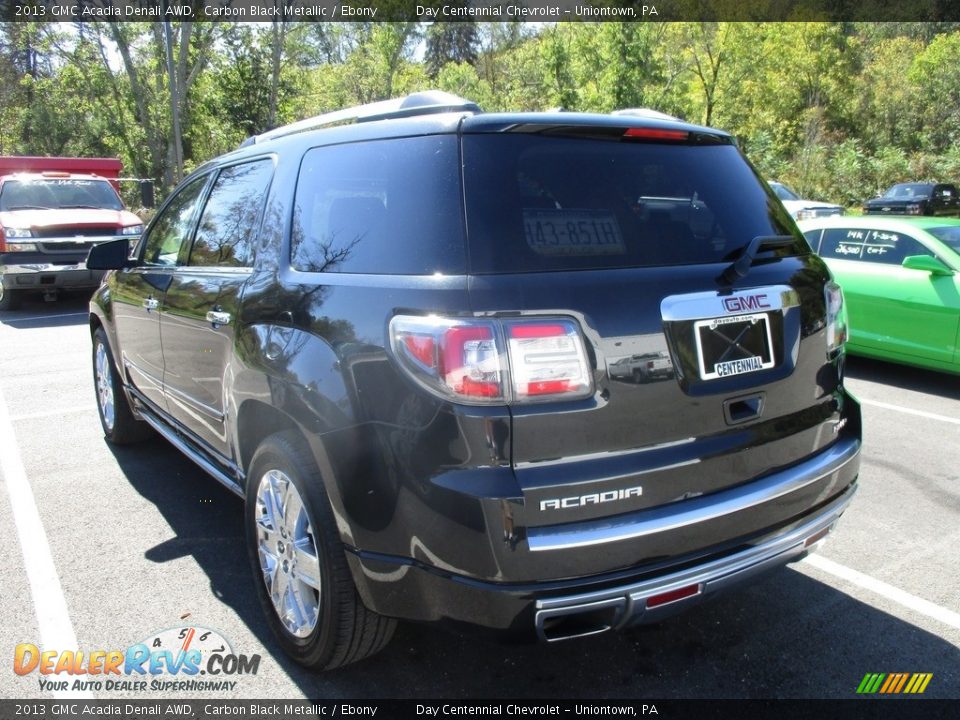 2013 GMC Acadia Denali AWD Carbon Black Metallic / Ebony Photo #5