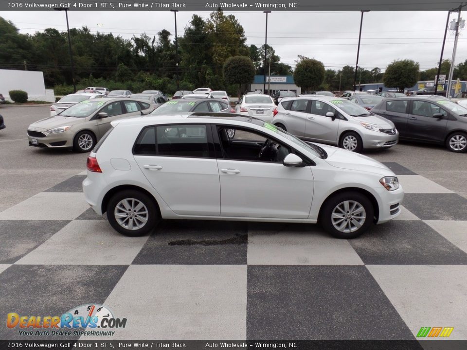 Pure White 2016 Volkswagen Golf 4 Door 1.8T S Photo #3