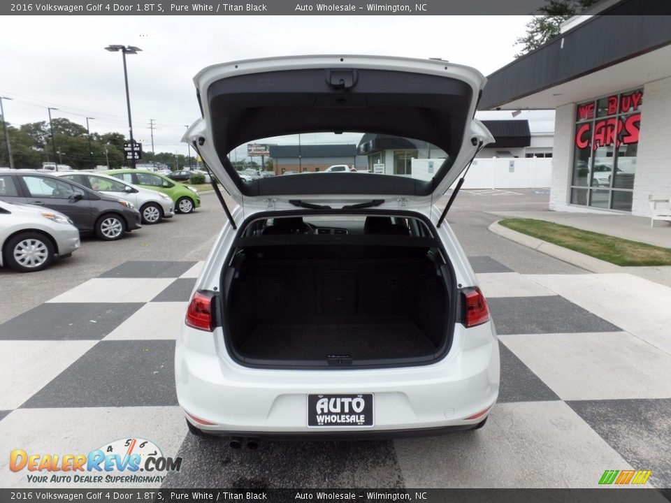 2016 Volkswagen Golf 4 Door 1.8T S Pure White / Titan Black Photo #5