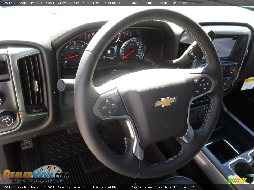 2017 Chevrolet Silverado 1500 LT Crew Cab 4x4 Summit White / Jet Black Photo #14