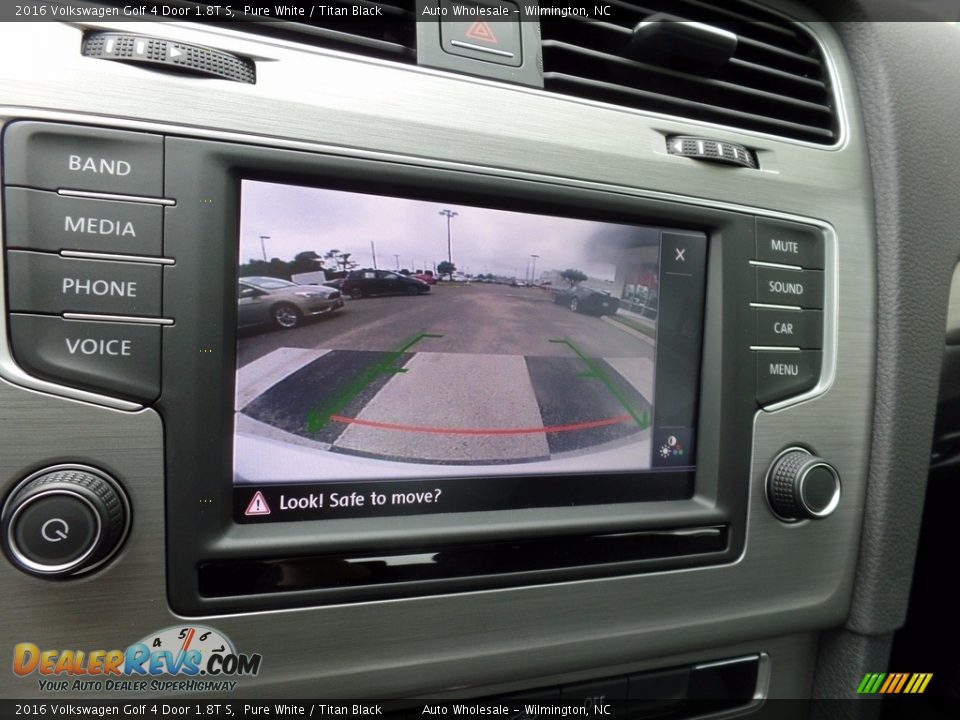 2016 Volkswagen Golf 4 Door 1.8T S Pure White / Titan Black Photo #18