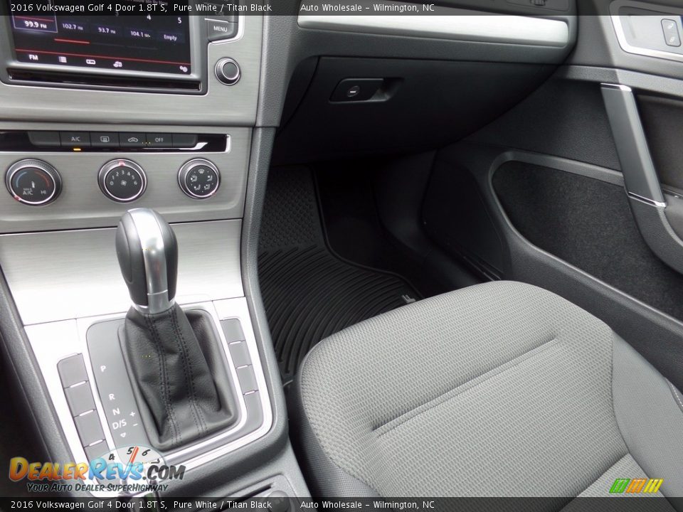 2016 Volkswagen Golf 4 Door 1.8T S Pure White / Titan Black Photo #19