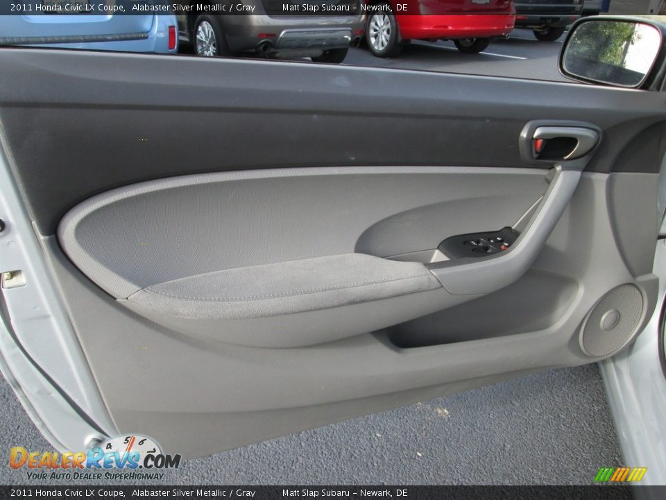 2011 Honda Civic LX Coupe Alabaster Silver Metallic / Gray Photo #12