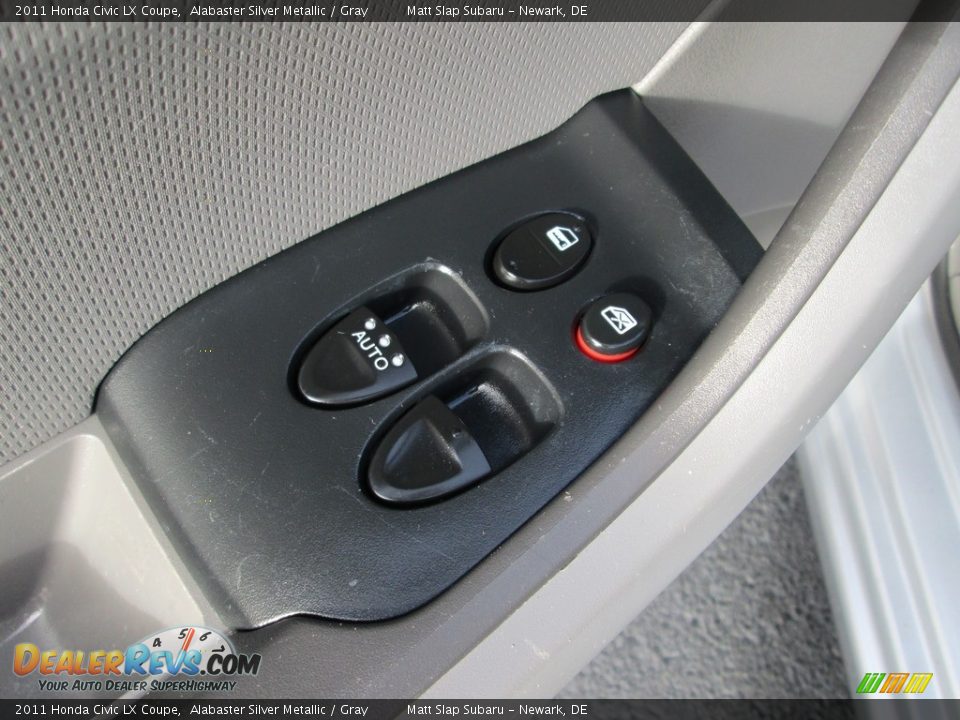 2011 Honda Civic LX Coupe Alabaster Silver Metallic / Gray Photo #13