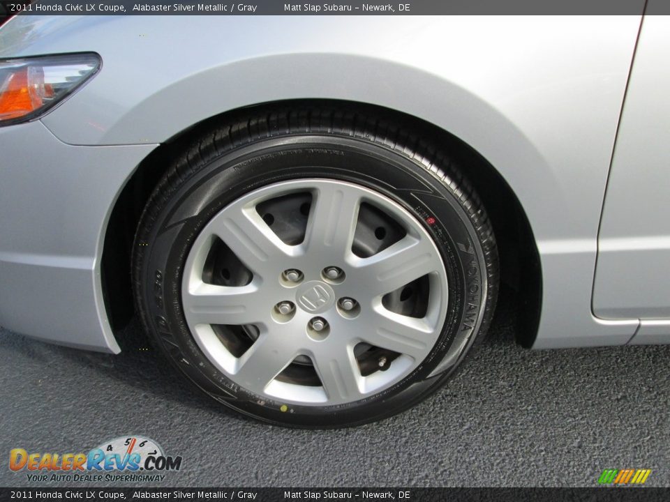 2011 Honda Civic LX Coupe Alabaster Silver Metallic / Gray Photo #18