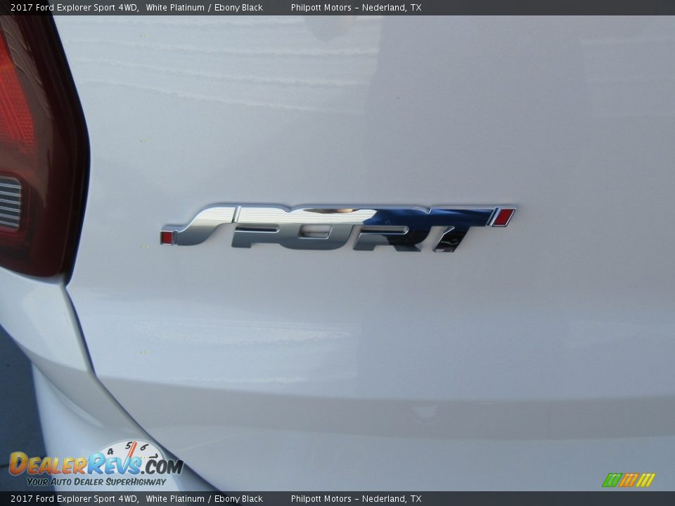 2017 Ford Explorer Sport 4WD White Platinum / Ebony Black Photo #13