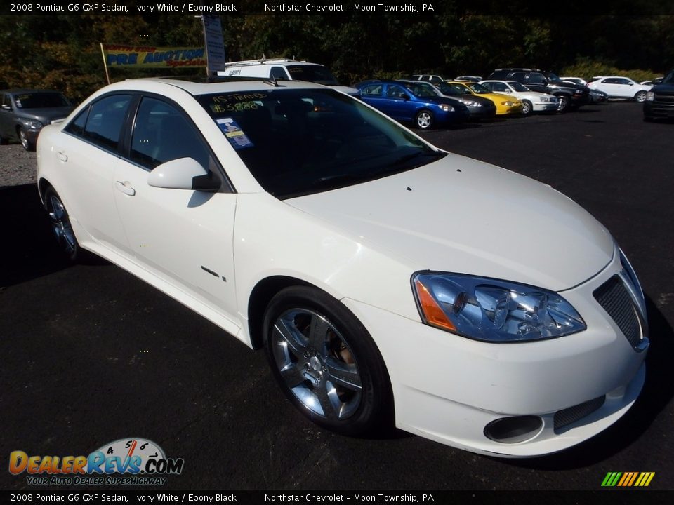 2008 Pontiac G6 GXP Sedan Ivory White / Ebony Black Photo #5