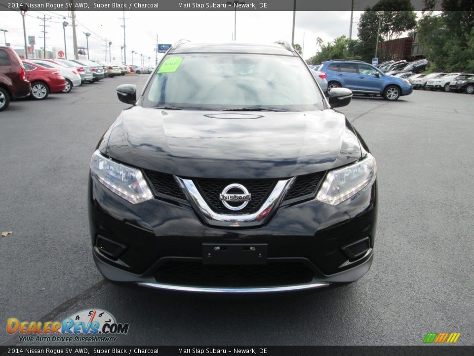2014 Nissan Rogue SV AWD Super Black / Charcoal Photo #3