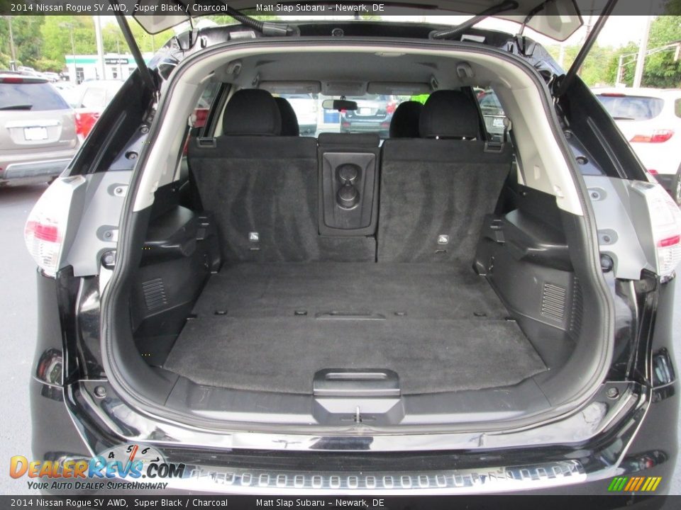2014 Nissan Rogue SV AWD Super Black / Charcoal Photo #19