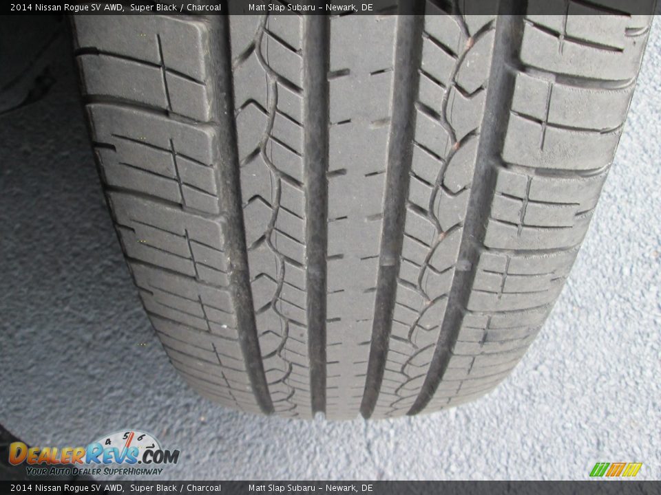2014 Nissan Rogue SV AWD Super Black / Charcoal Photo #22