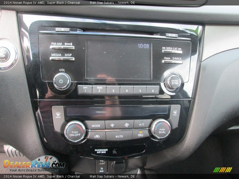 2014 Nissan Rogue SV AWD Super Black / Charcoal Photo #24