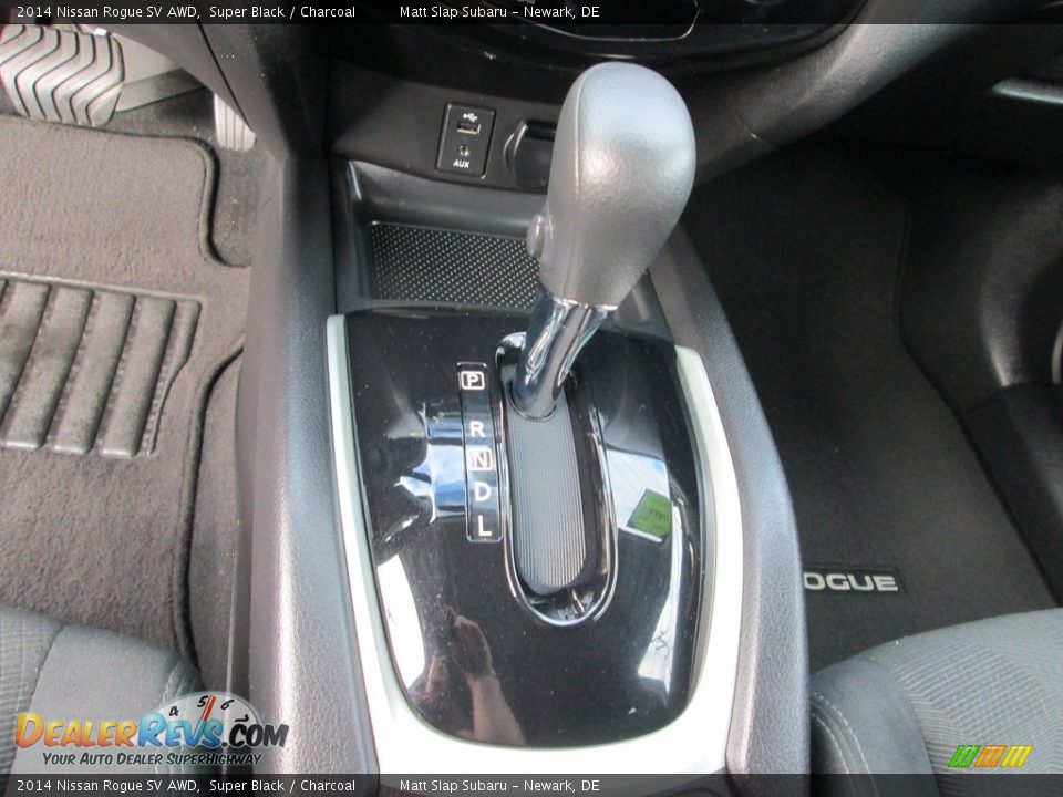 2014 Nissan Rogue SV AWD Super Black / Charcoal Photo #25