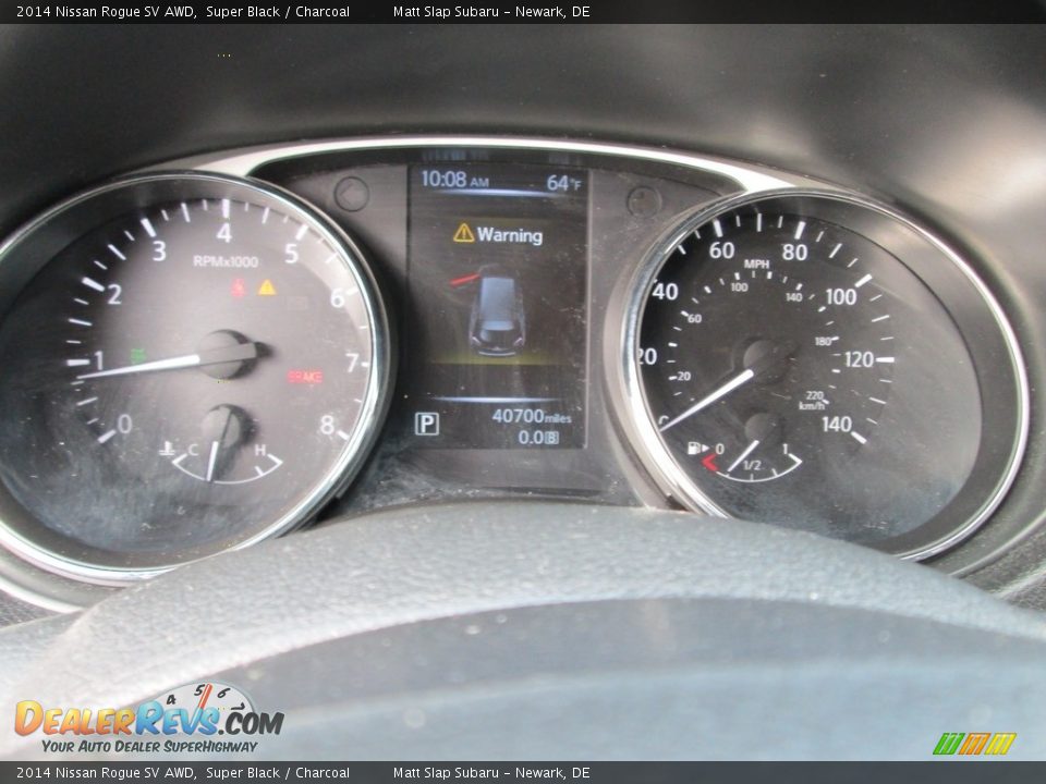 2014 Nissan Rogue SV AWD Super Black / Charcoal Photo #26