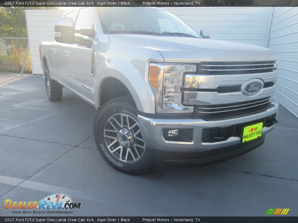 2017 Ford F250 Super Duty Lariat Crew Cab 4x4 Ingot Silver / Black Photo #1