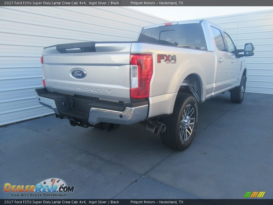 2017 Ford F250 Super Duty Lariat Crew Cab 4x4 Ingot Silver / Black Photo #4