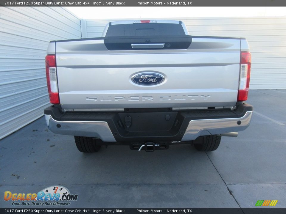 2017 Ford F250 Super Duty Lariat Crew Cab 4x4 Ingot Silver / Black Photo #5