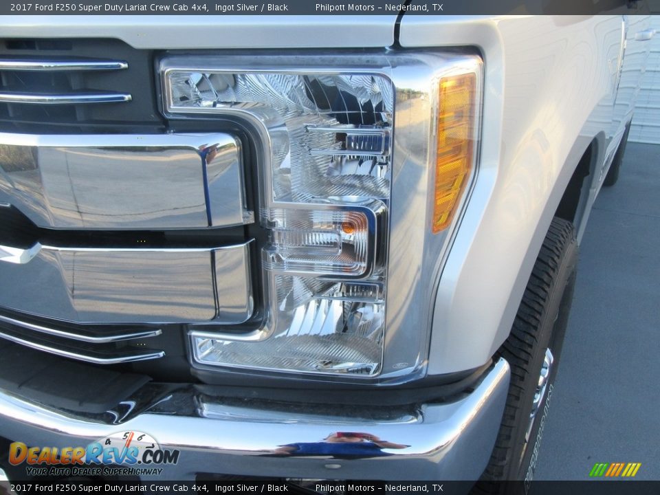 2017 Ford F250 Super Duty Lariat Crew Cab 4x4 Ingot Silver / Black Photo #9