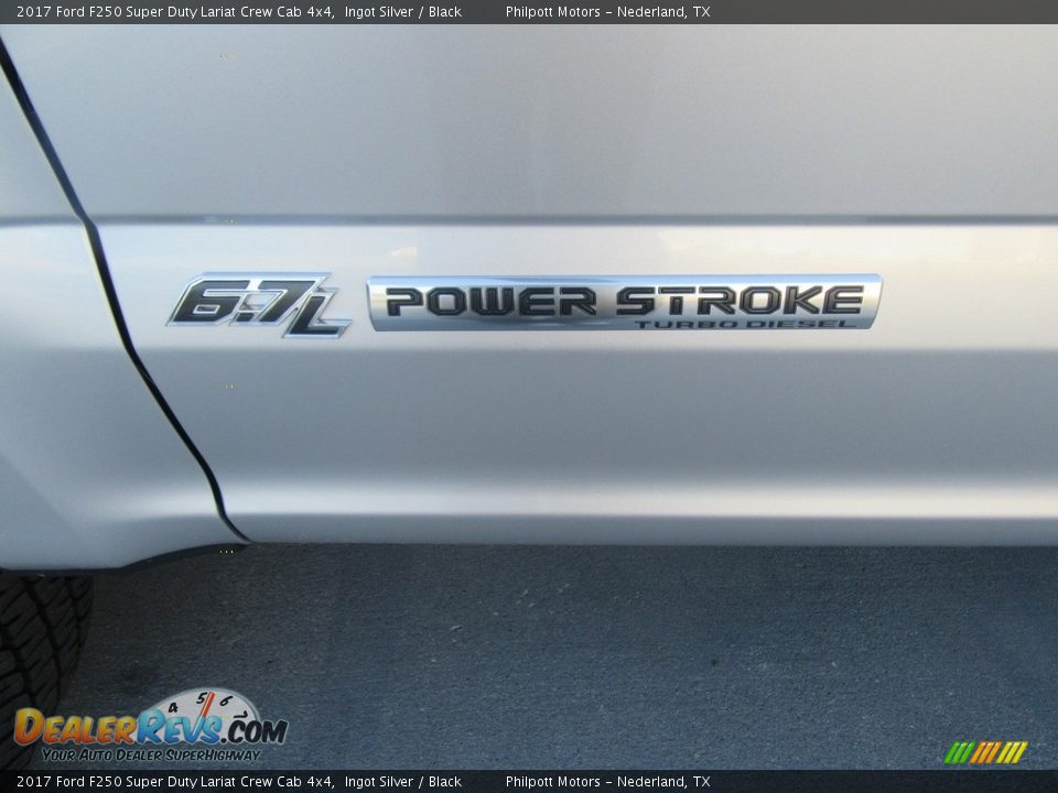 2017 Ford F250 Super Duty Lariat Crew Cab 4x4 Ingot Silver / Black Photo #14