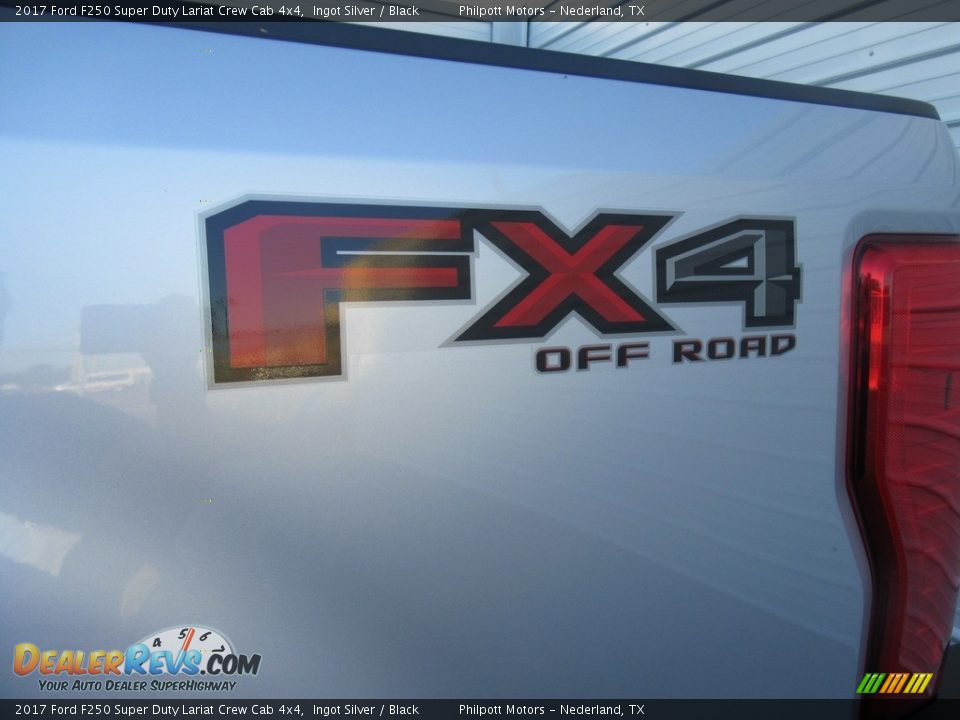 2017 Ford F250 Super Duty Lariat Crew Cab 4x4 Ingot Silver / Black Photo #16