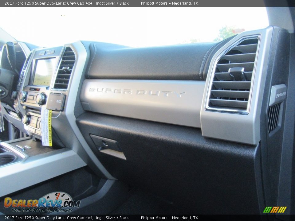 2017 Ford F250 Super Duty Lariat Crew Cab 4x4 Ingot Silver / Black Photo #17