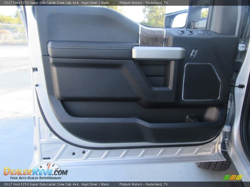 2017 Ford F250 Super Duty Lariat Crew Cab 4x4 Ingot Silver / Black Photo #20