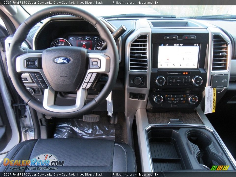 2017 Ford F250 Super Duty Lariat Crew Cab 4x4 Ingot Silver / Black Photo #24