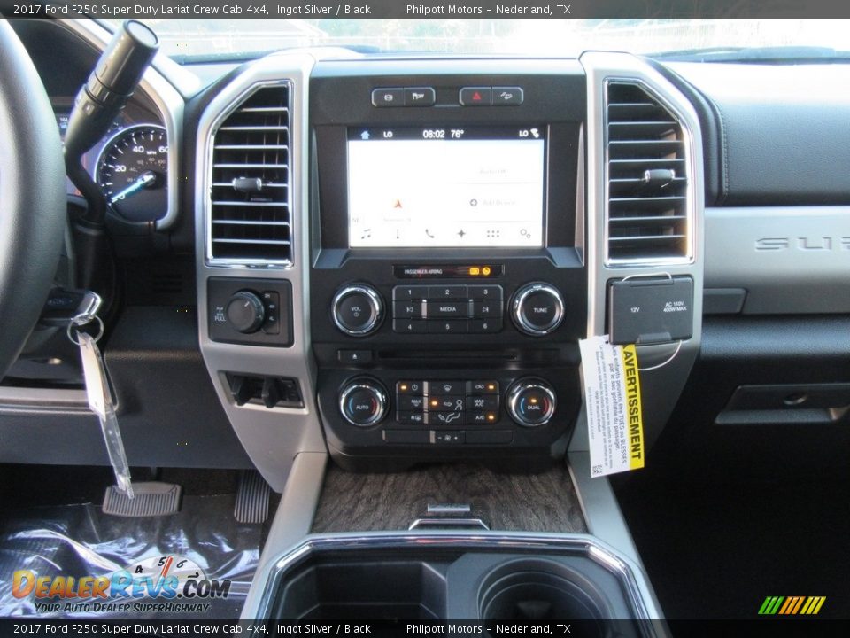 2017 Ford F250 Super Duty Lariat Crew Cab 4x4 Ingot Silver / Black Photo #25