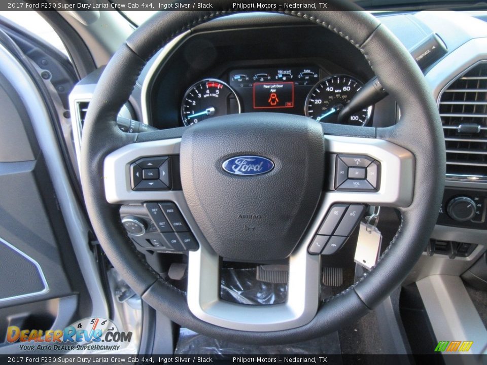 2017 Ford F250 Super Duty Lariat Crew Cab 4x4 Ingot Silver / Black Photo #31