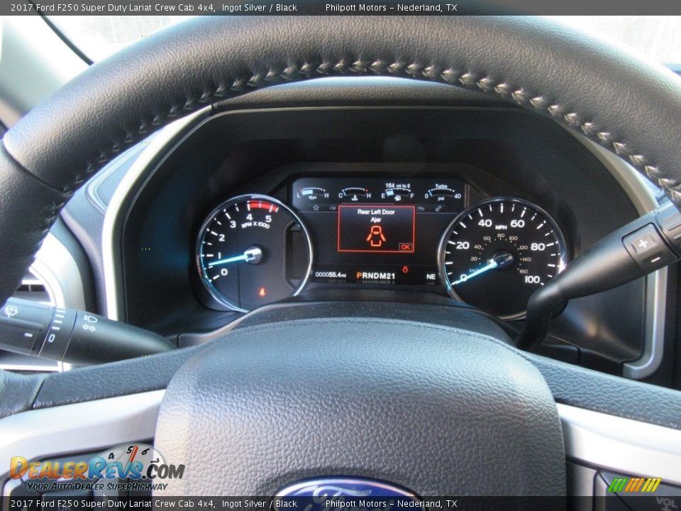 2017 Ford F250 Super Duty Lariat Crew Cab 4x4 Ingot Silver / Black Photo #32