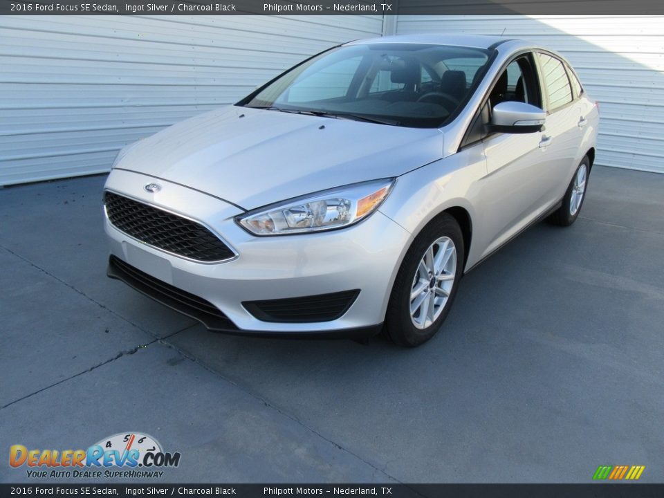 2016 Ford Focus SE Sedan Ingot Silver / Charcoal Black Photo #7