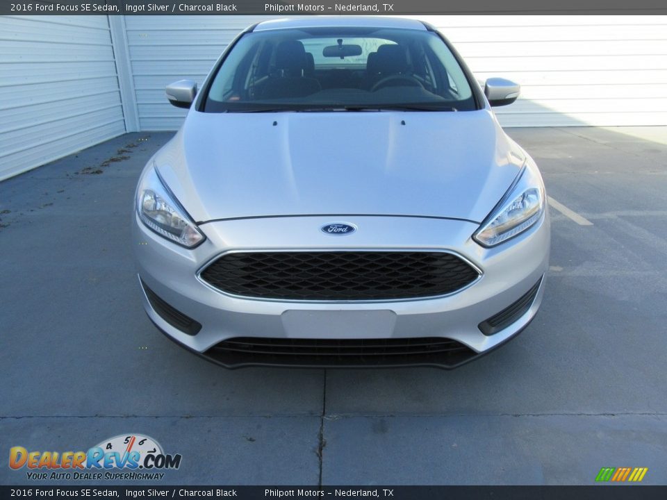 2016 Ford Focus SE Sedan Ingot Silver / Charcoal Black Photo #8