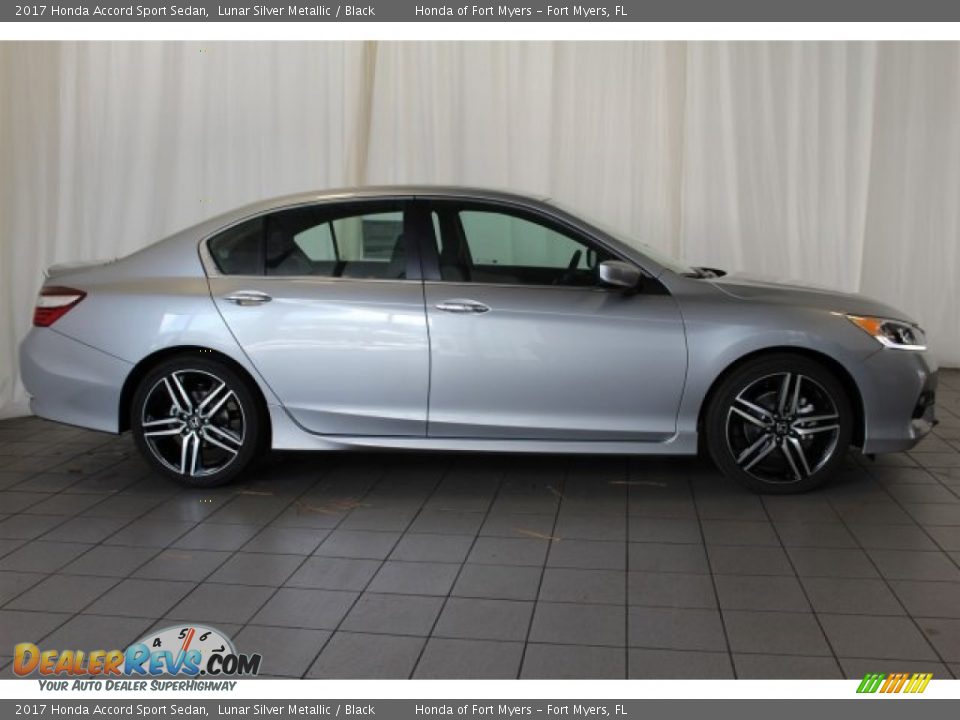 2017 Honda Accord Sport Sedan Lunar Silver Metallic / Black Photo #3