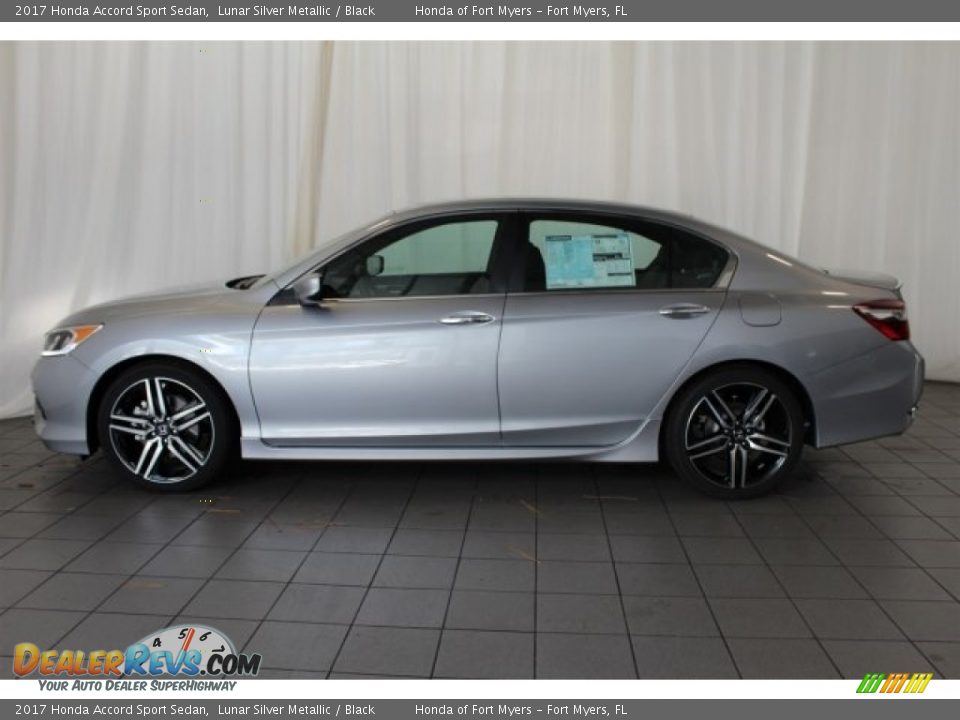 2017 Honda Accord Sport Sedan Lunar Silver Metallic / Black Photo #5