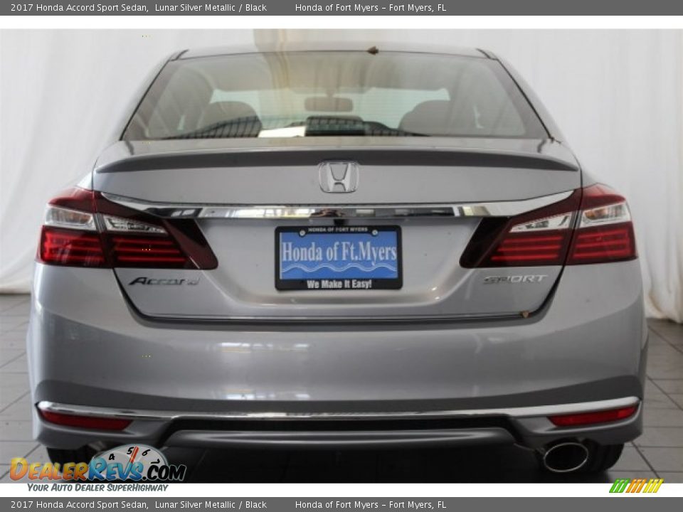 2017 Honda Accord Sport Sedan Lunar Silver Metallic / Black Photo #6