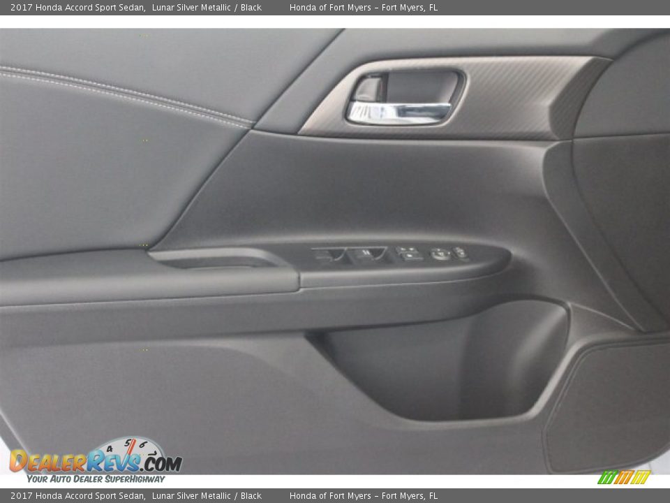 2017 Honda Accord Sport Sedan Lunar Silver Metallic / Black Photo #7