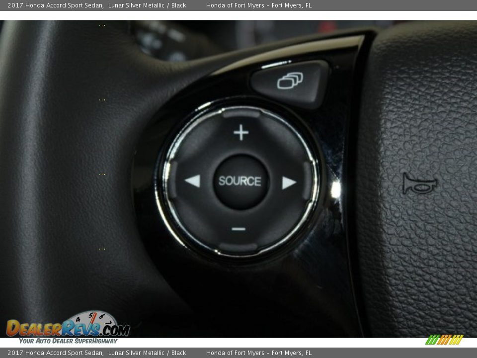 2017 Honda Accord Sport Sedan Lunar Silver Metallic / Black Photo #13