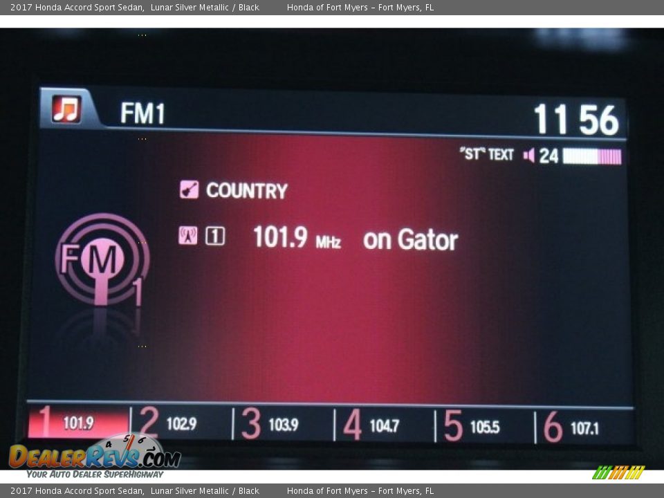 2017 Honda Accord Sport Sedan Lunar Silver Metallic / Black Photo #17