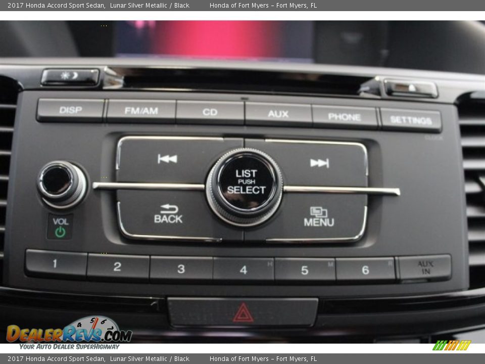 2017 Honda Accord Sport Sedan Lunar Silver Metallic / Black Photo #19