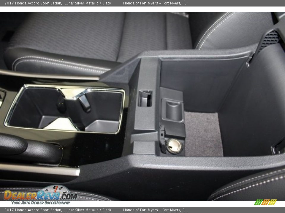 2017 Honda Accord Sport Sedan Lunar Silver Metallic / Black Photo #22