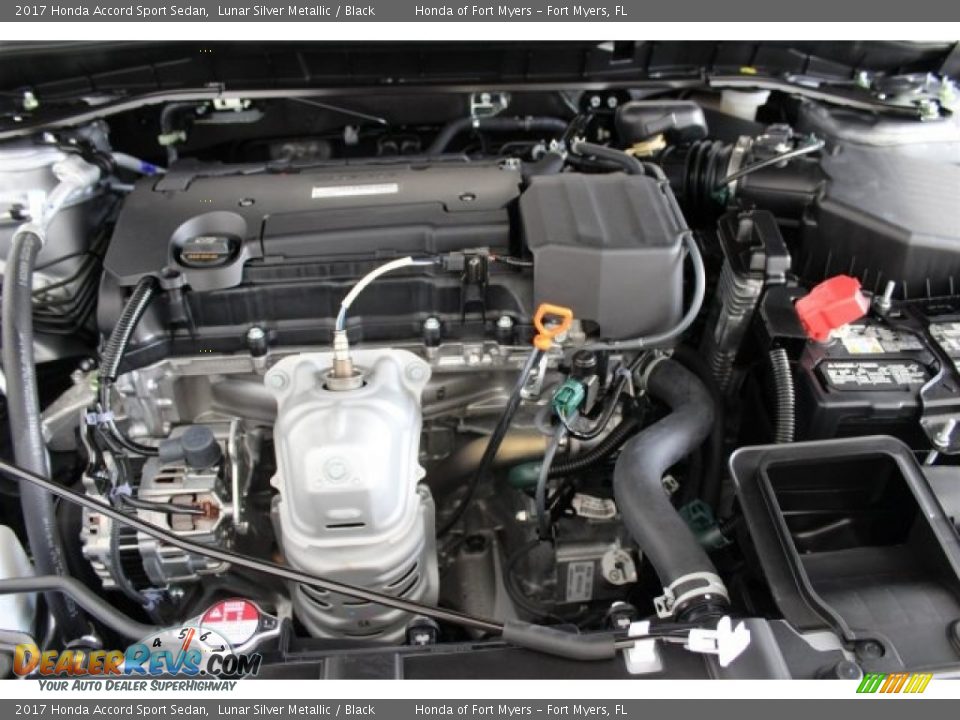 2017 Honda Accord Sport Sedan Lunar Silver Metallic / Black Photo #27