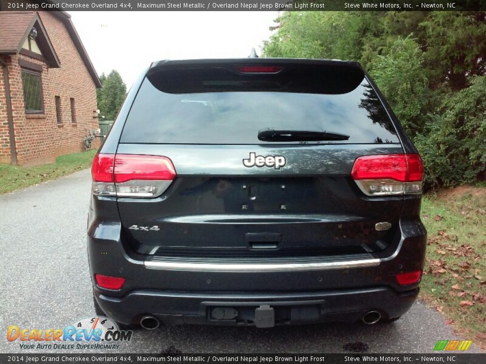 2014 Jeep Grand Cherokee Overland 4x4 Maximum Steel Metallic / Overland Nepal Jeep Brown Light Frost Photo #2