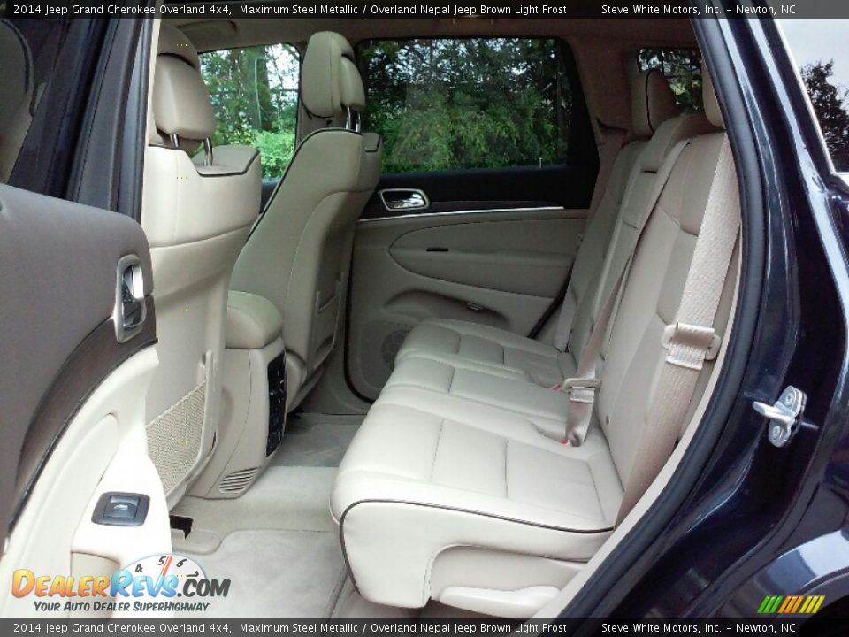 2014 Jeep Grand Cherokee Overland 4x4 Maximum Steel Metallic / Overland Nepal Jeep Brown Light Frost Photo #10